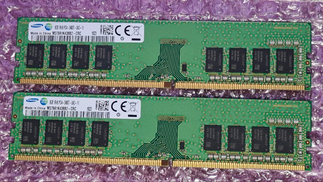 DDR4 8GBx2枚 16GB pc4-2400 動作確認済み ⑬