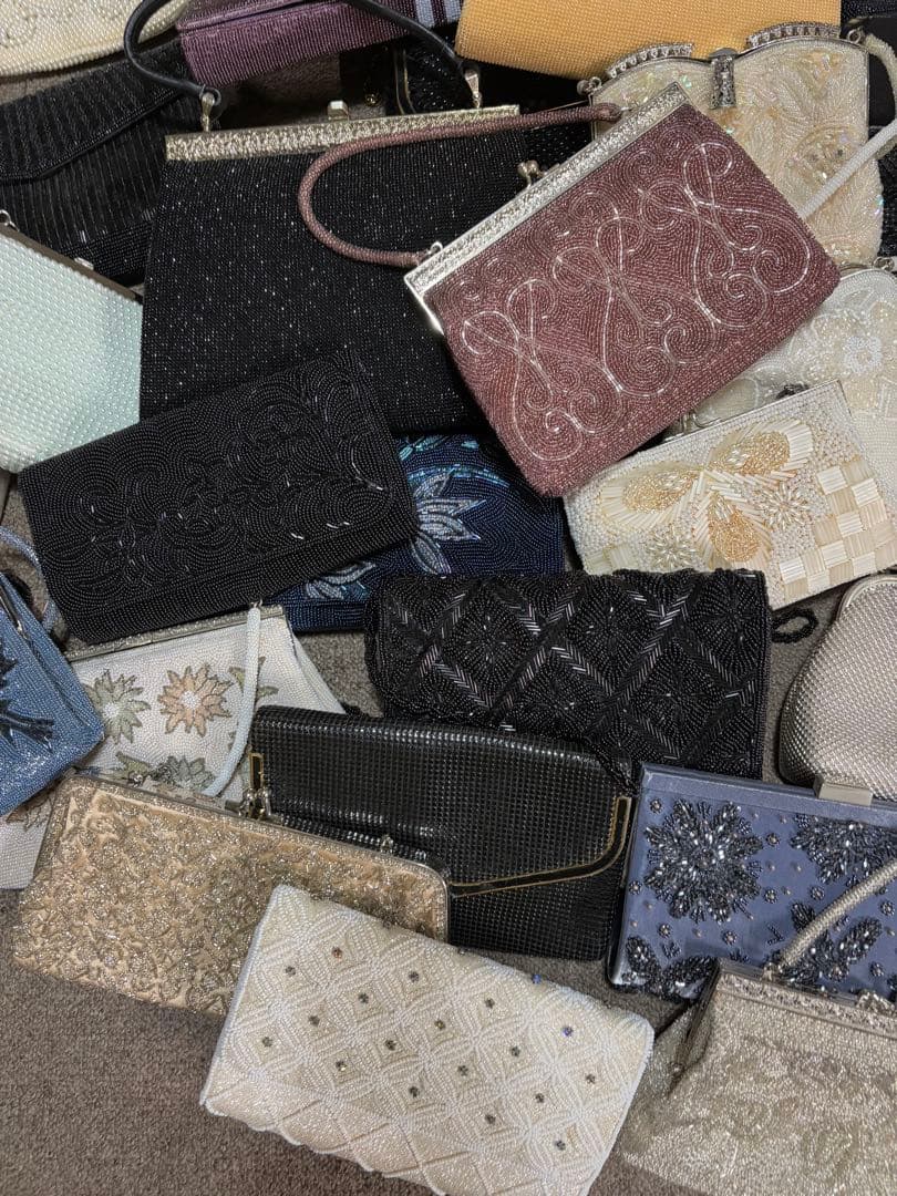 ビーズバック　まとめ売り　37点ほど　パーティーバック　昭和レトロ　大量セット