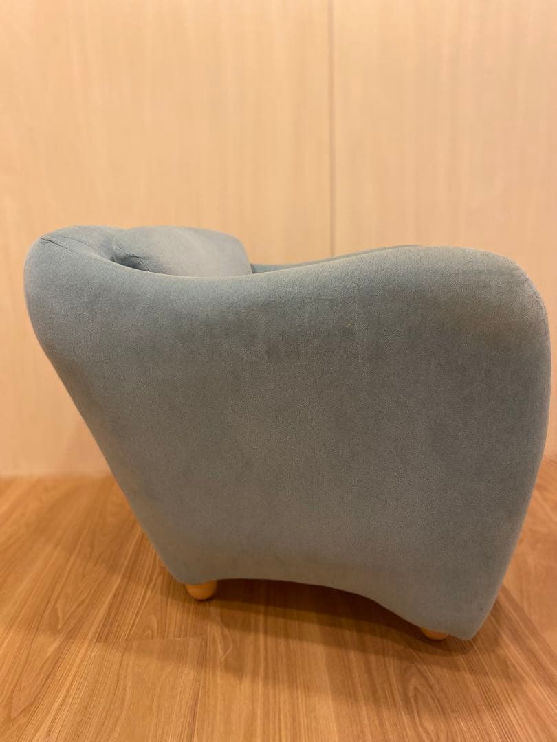 値下げ IDEE Blue grayファブリックチェア