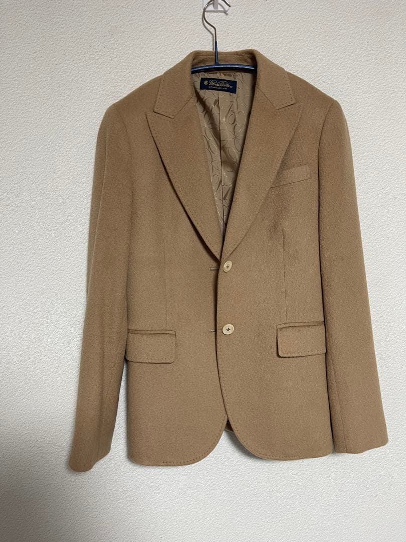 ブルックスブラザーズ レディースセットアップ　ロロピアーナ　キャメル高級生地