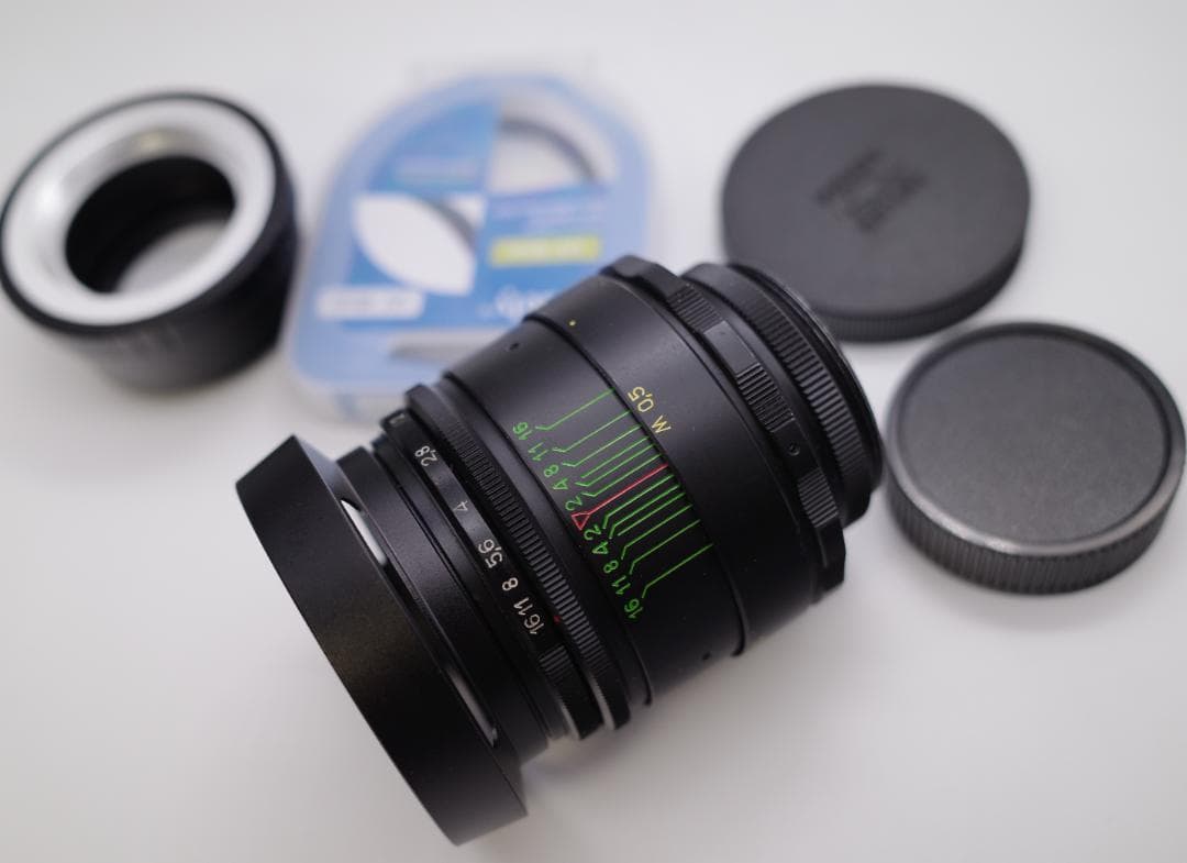 68 未使用　ぐるぐるボケレンズ　ヘリオス　44-2　M42アダプター付