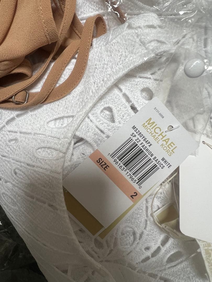 マイケルコース　MICHAEL KORS ホワイトレースワンピース サイズ2