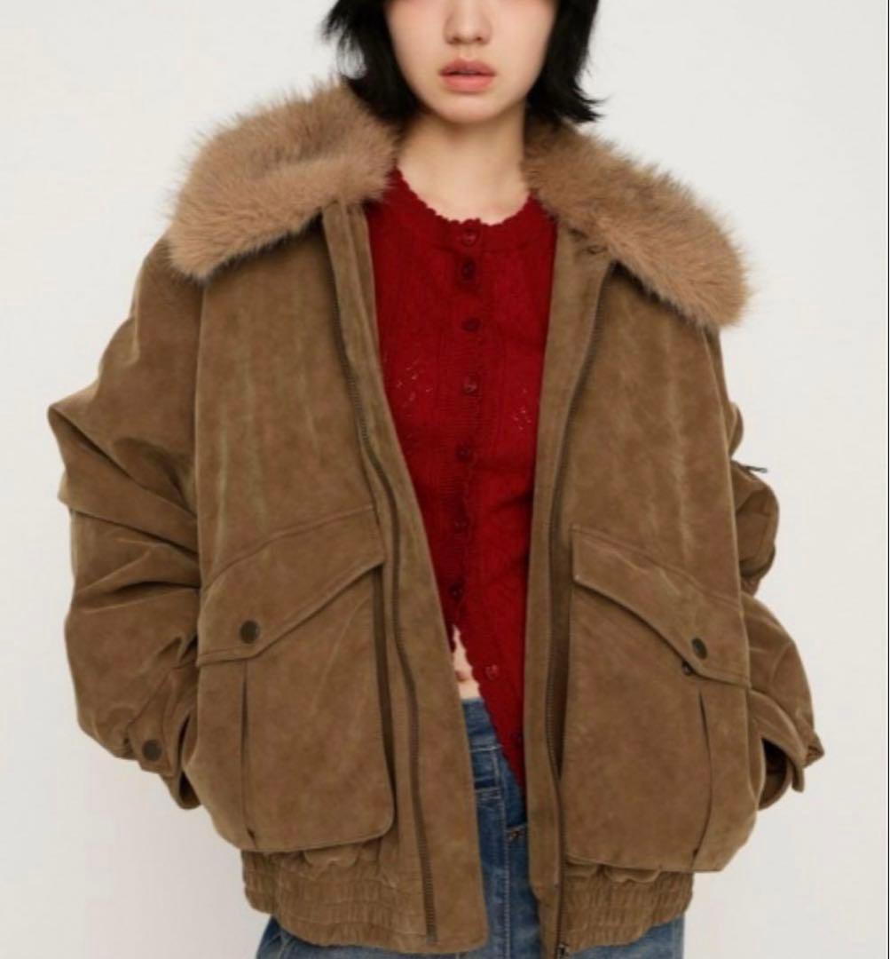 SLY WASHED PUFFER ブルゾン M/BEG