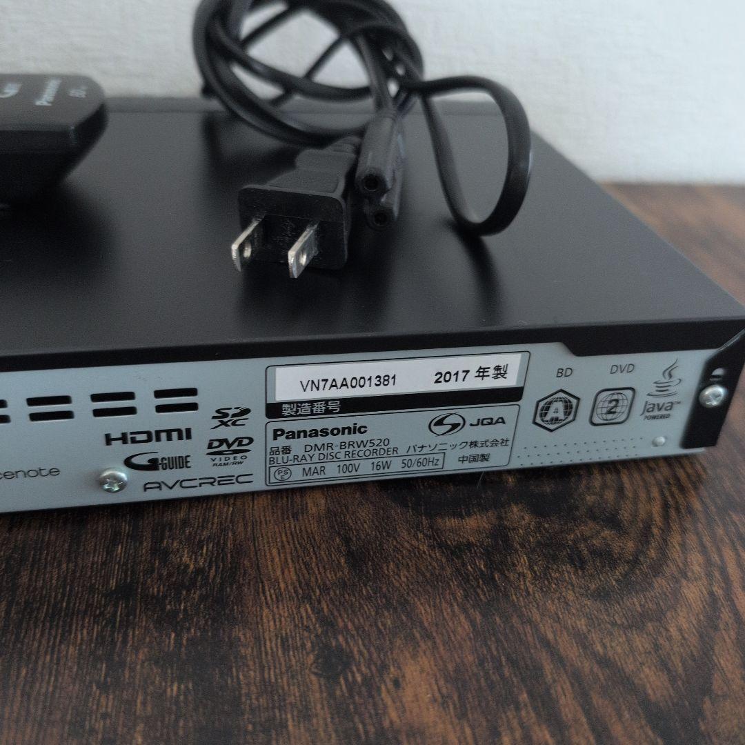 Panasonic DMR-BRW520 ブルーレイプレーヤー