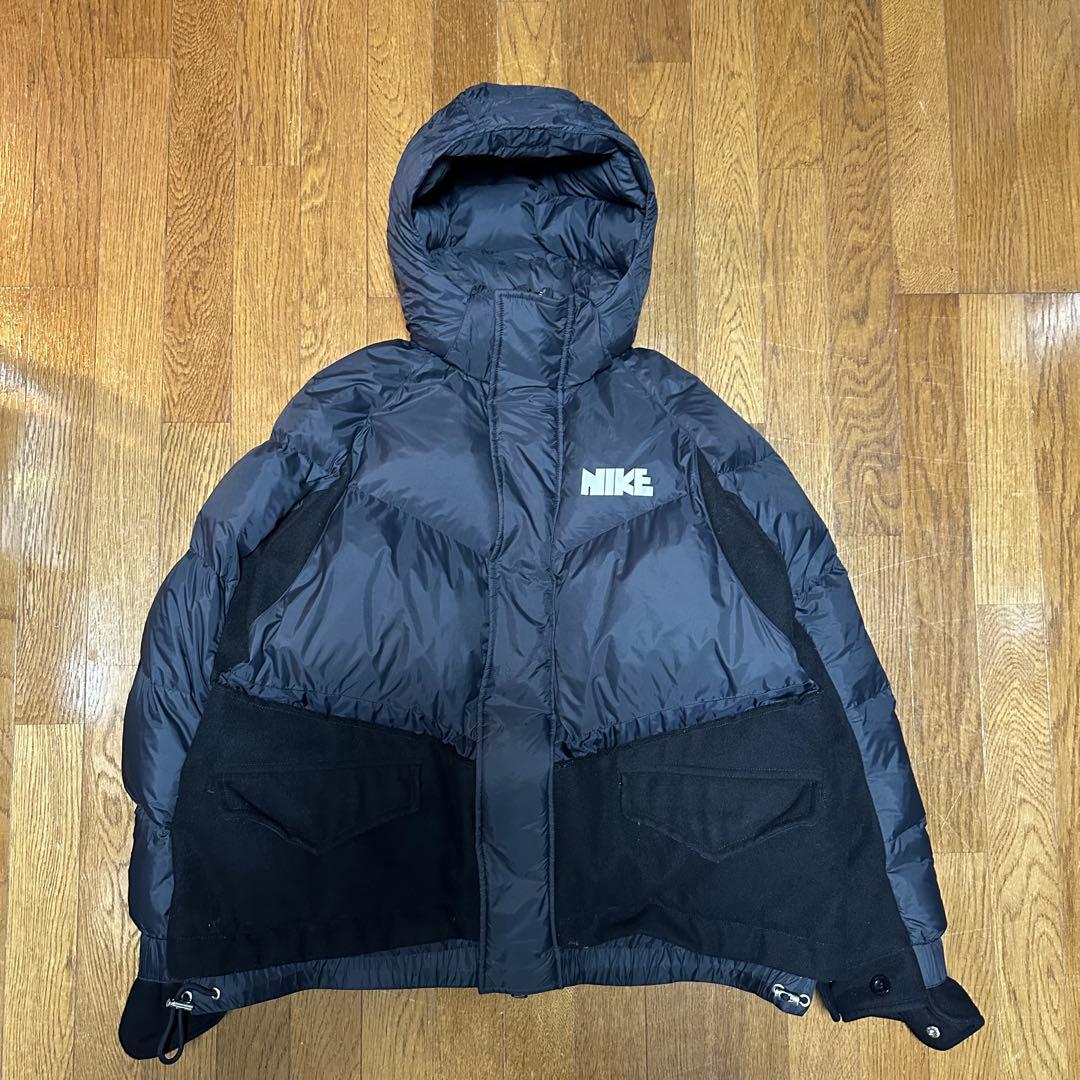 【希少】NIKE × sacai ダウンジャケット ブラック L