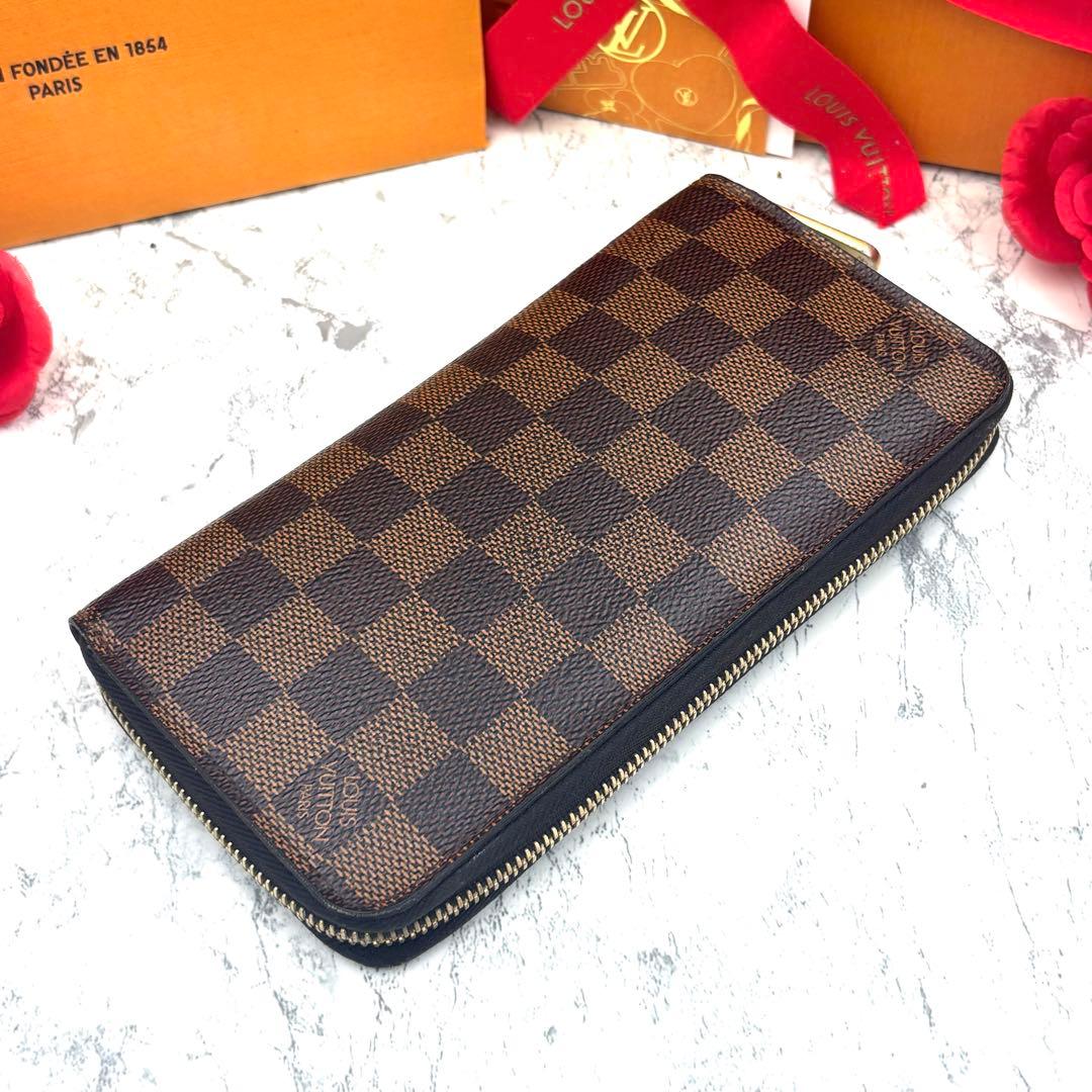 【新型モデル】 ルイヴィトン ダミエ ジッピーウォレット 長財布