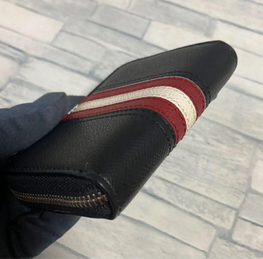 BALLY バリー ミニウォレット ケース 小銭入れ レザー ブラック