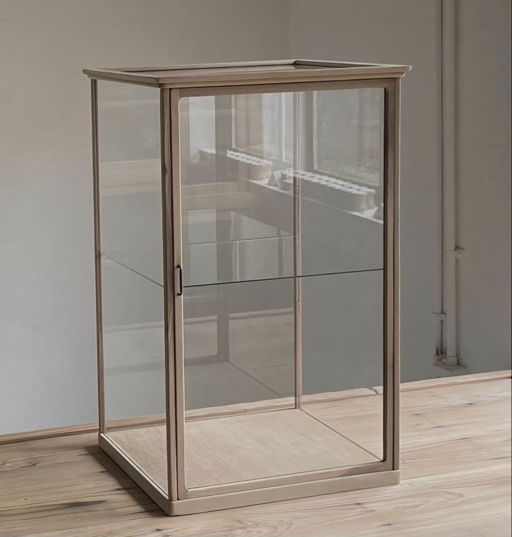 古い木枠ガラスケース　高さ70.5cm 古道具　ショーケース　アンティーク