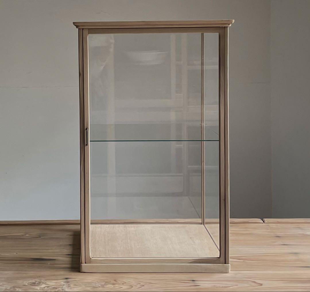 古い木枠ガラスケース　高さ70.5cm 古道具　ショーケース　アンティーク