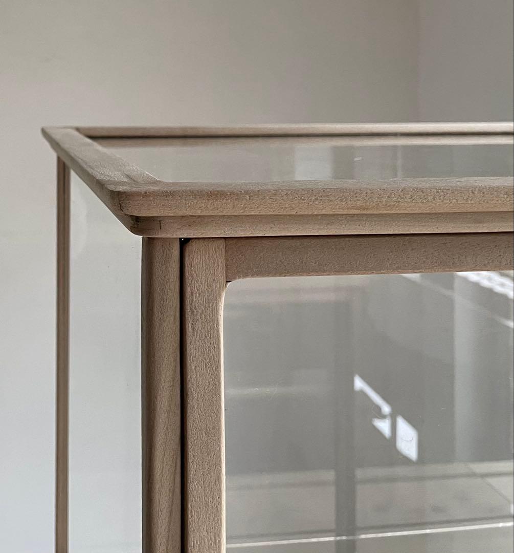 古い木枠ガラスケース　高さ70.5cm 古道具　ショーケース　アンティーク