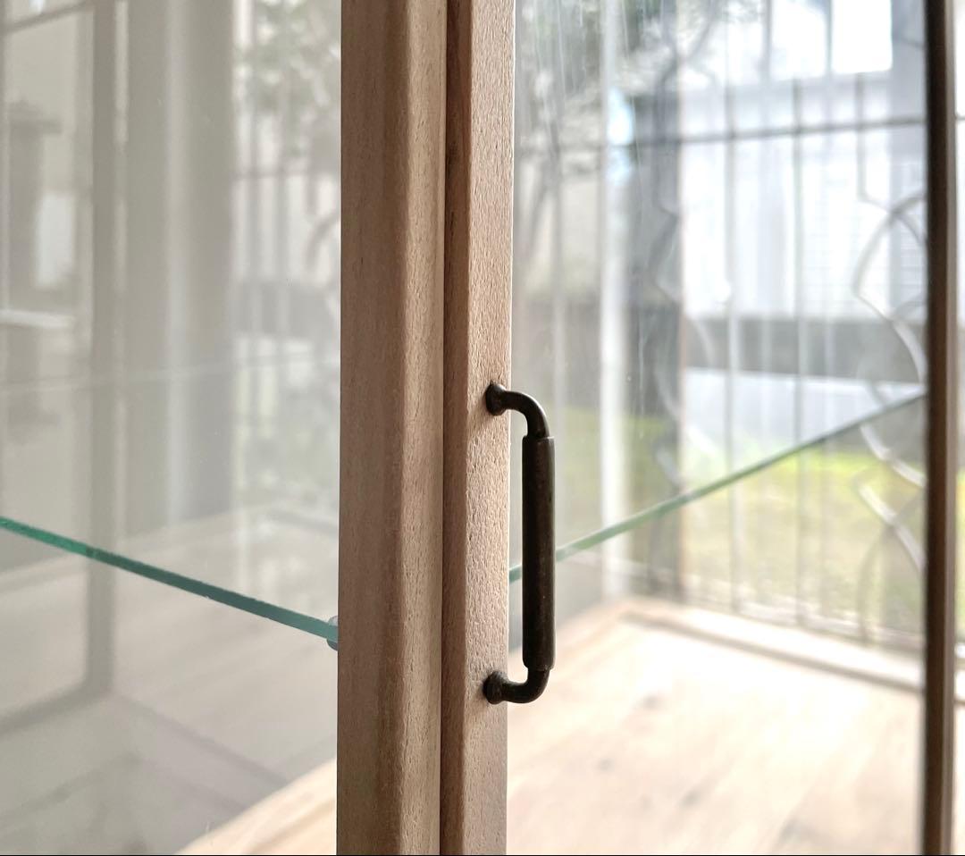 古い木枠ガラスケース　高さ70.5cm 古道具　ショーケース　アンティーク