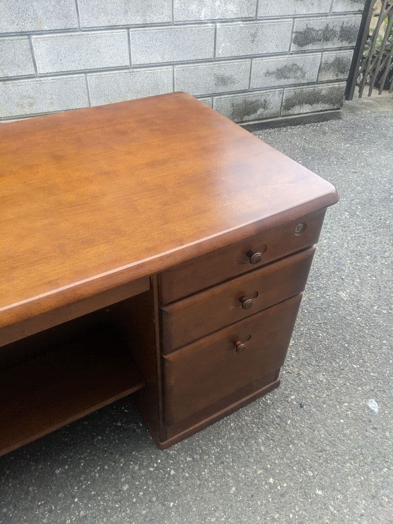 カリモク　片袖 デスク 引き出し 学習机 勉強机 書斎机