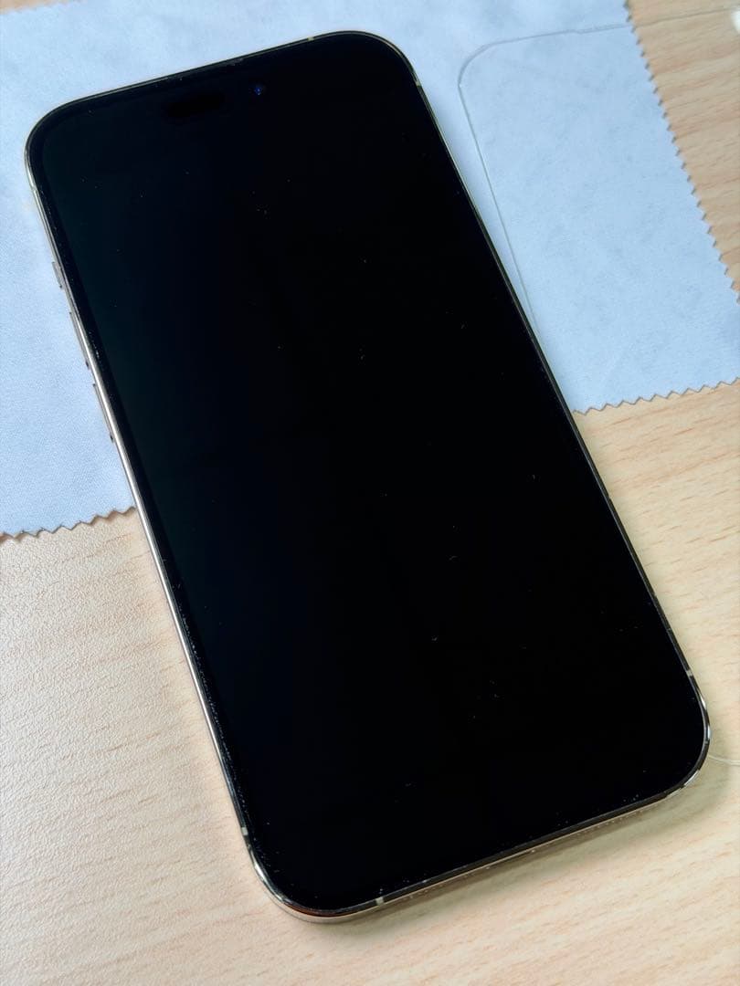 【美品】 iPhone14 Pro 256GB ゴールドSIMフリー アメリカ版