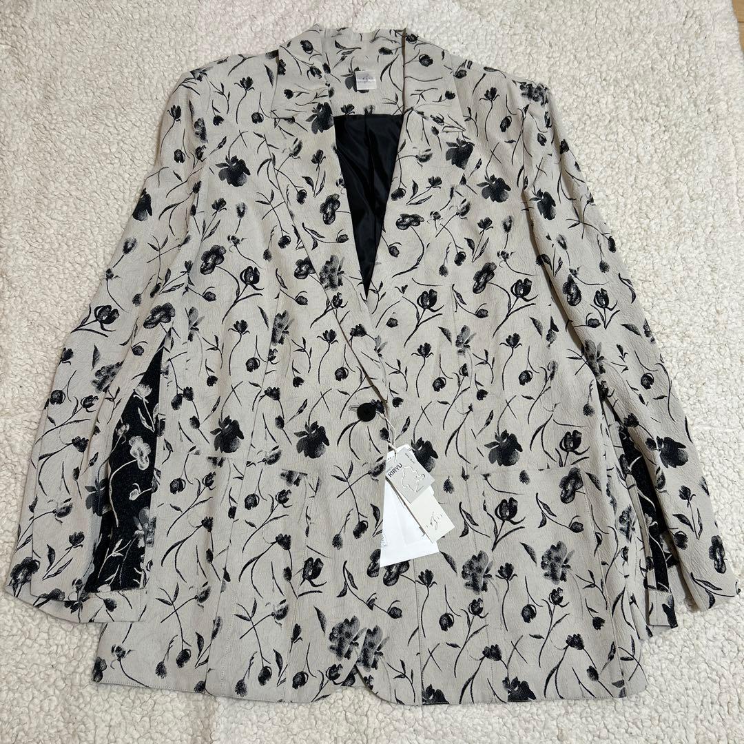 未使用　resil レジル　ヤマダヤ　桐生　ジャケット　花柄　日本製　9号