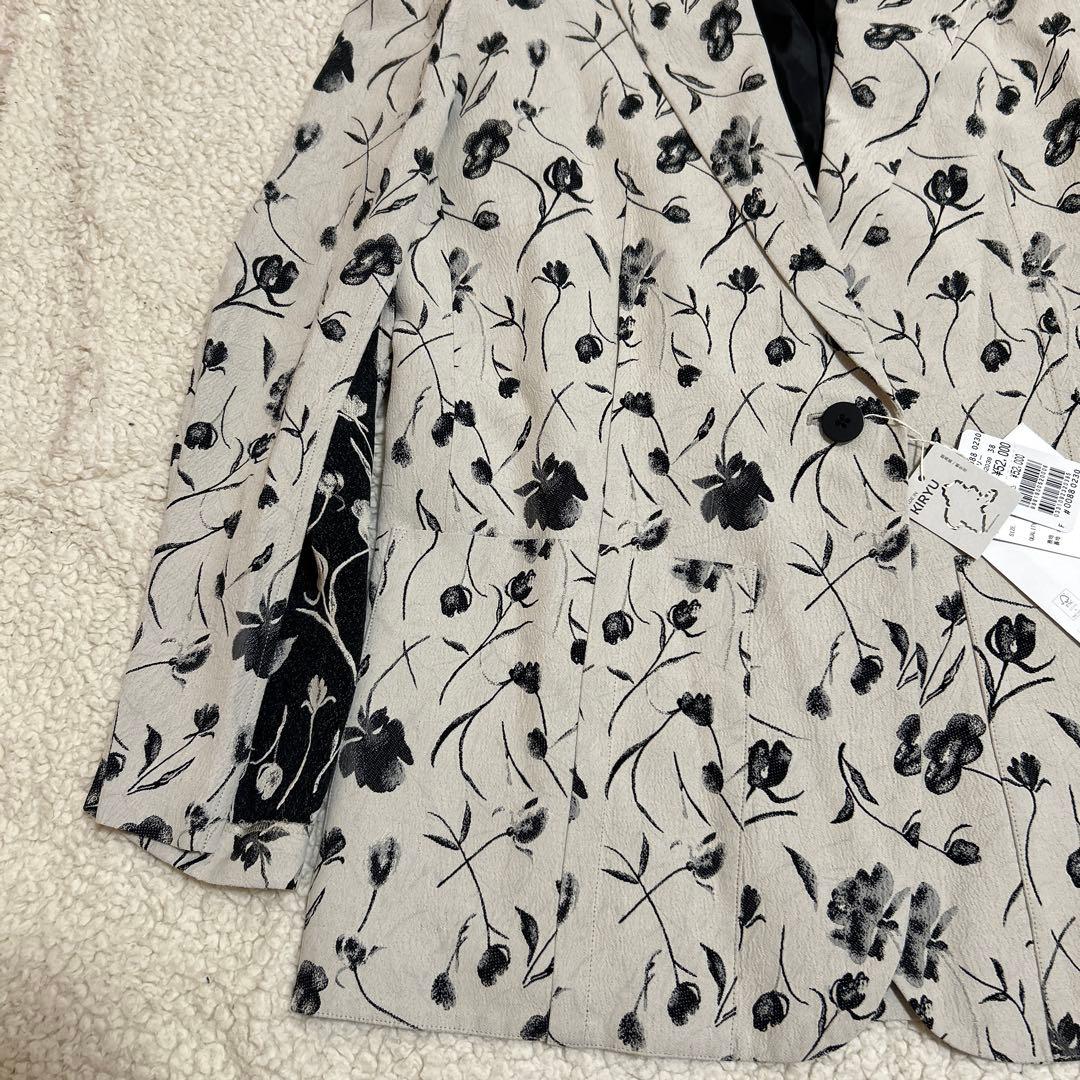 未使用　resil レジル　ヤマダヤ　桐生　ジャケット　花柄　日本製　9号