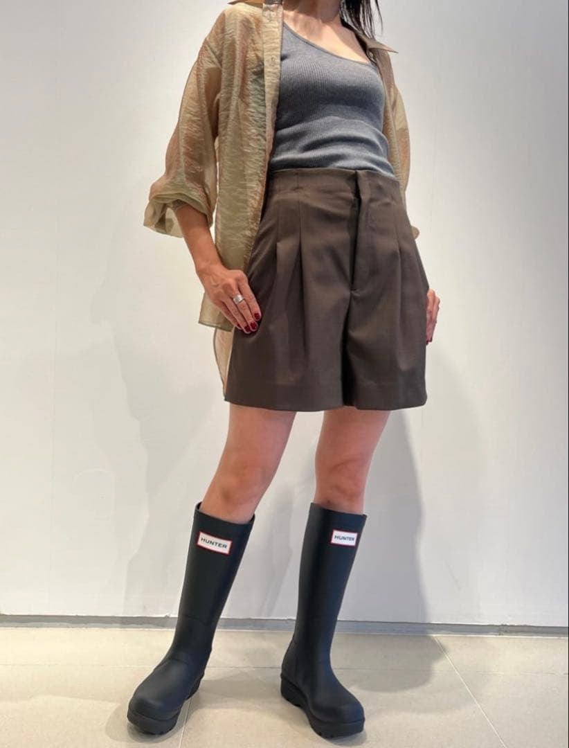 ESTNATION ハイウエストショートパンツ