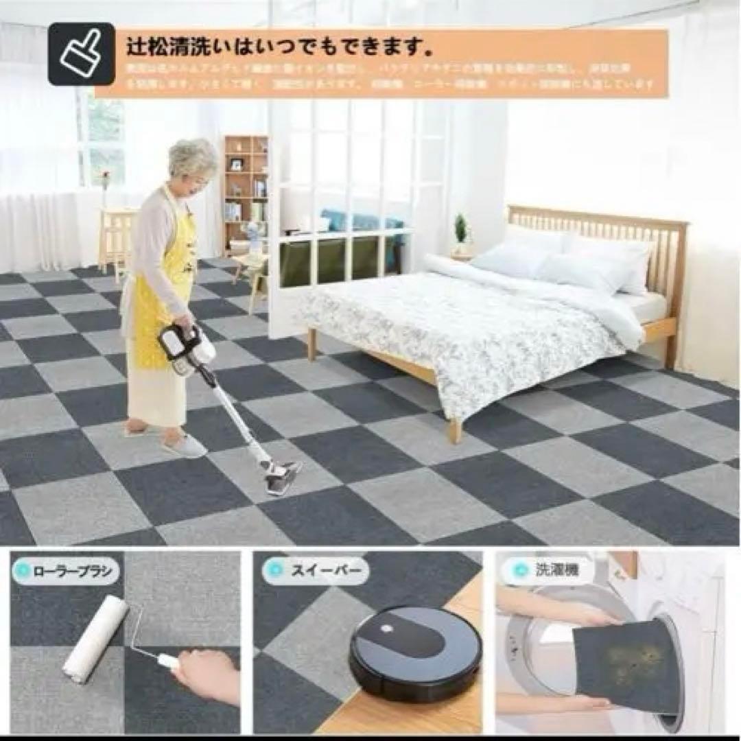 大判 120枚 タイルカーペット ラグマット ペットカーペット マット 滑り止め