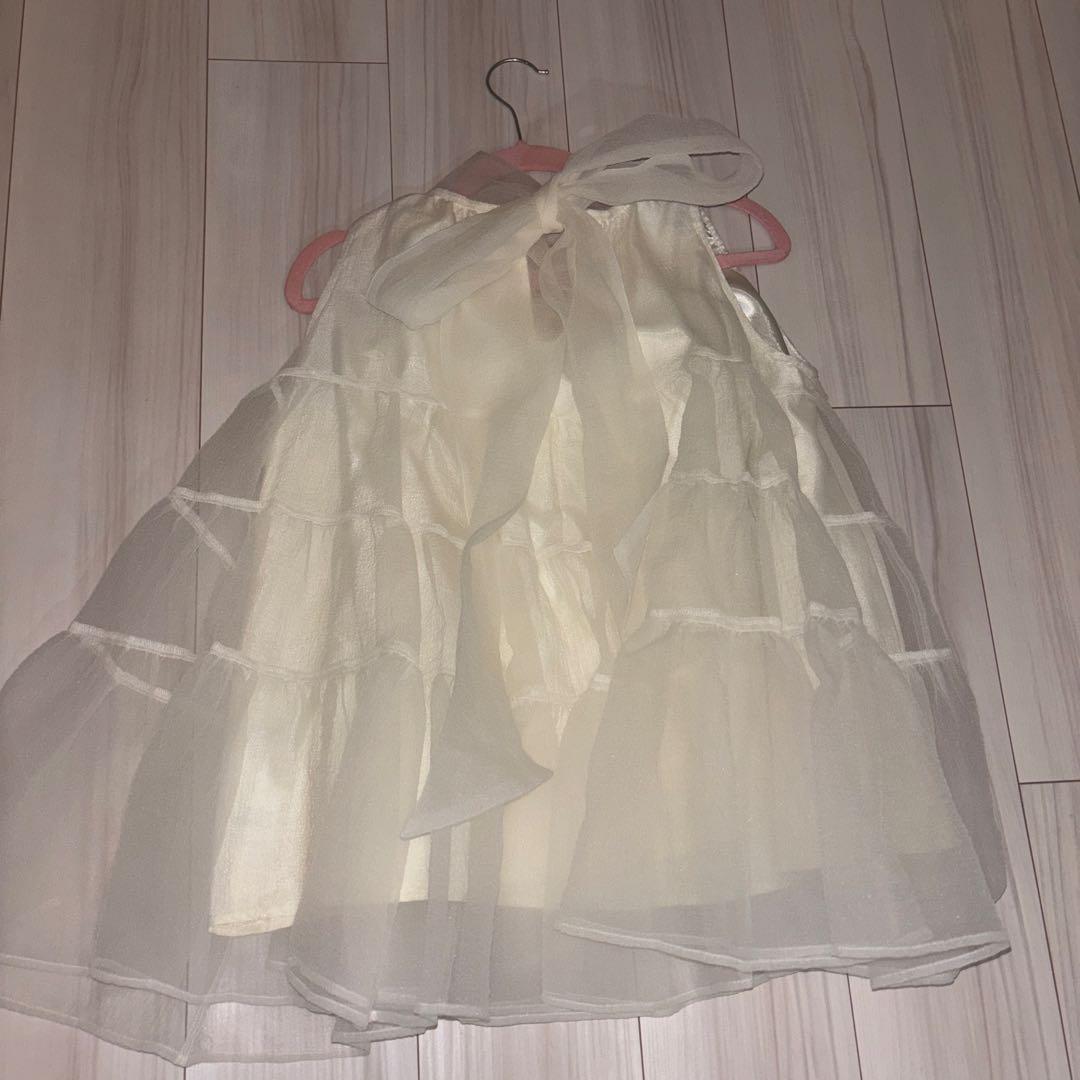 sheller シェリエ バックリボンオーガンジー トップス