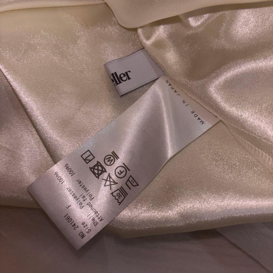 sheller シェリエ バックリボンオーガンジー トップス