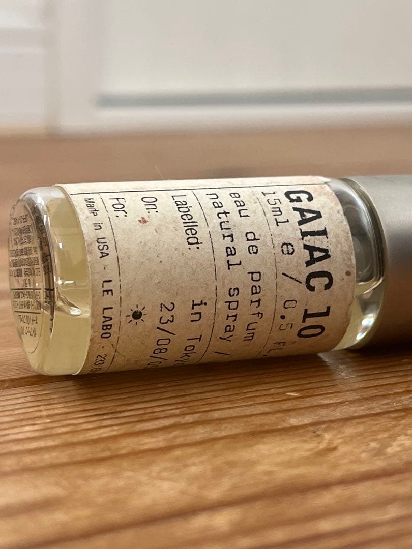 LE LABO GAIAC 10 オードパルファム 15ml 残量４割程度