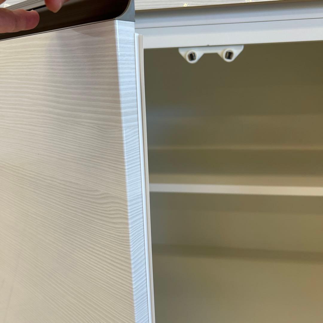 新品☆食器棚 幅80cmカップボード ダイニングボード 北欧風 開梱設置配送付