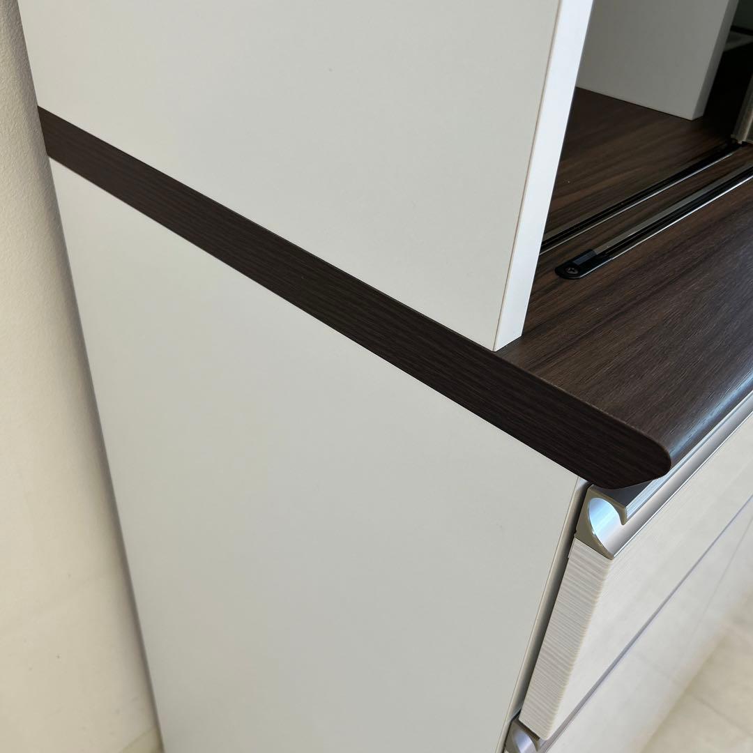 新品☆食器棚 幅80cmカップボード ダイニングボード 北欧風 開梱設置配送付