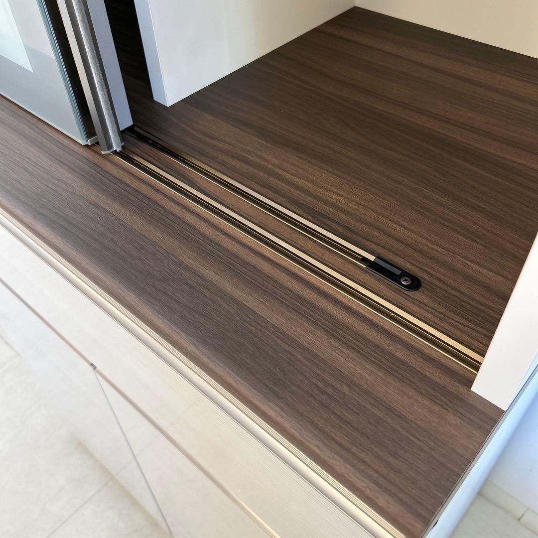 新品☆食器棚 幅80cmカップボード ダイニングボード 北欧風 開梱設置配送付