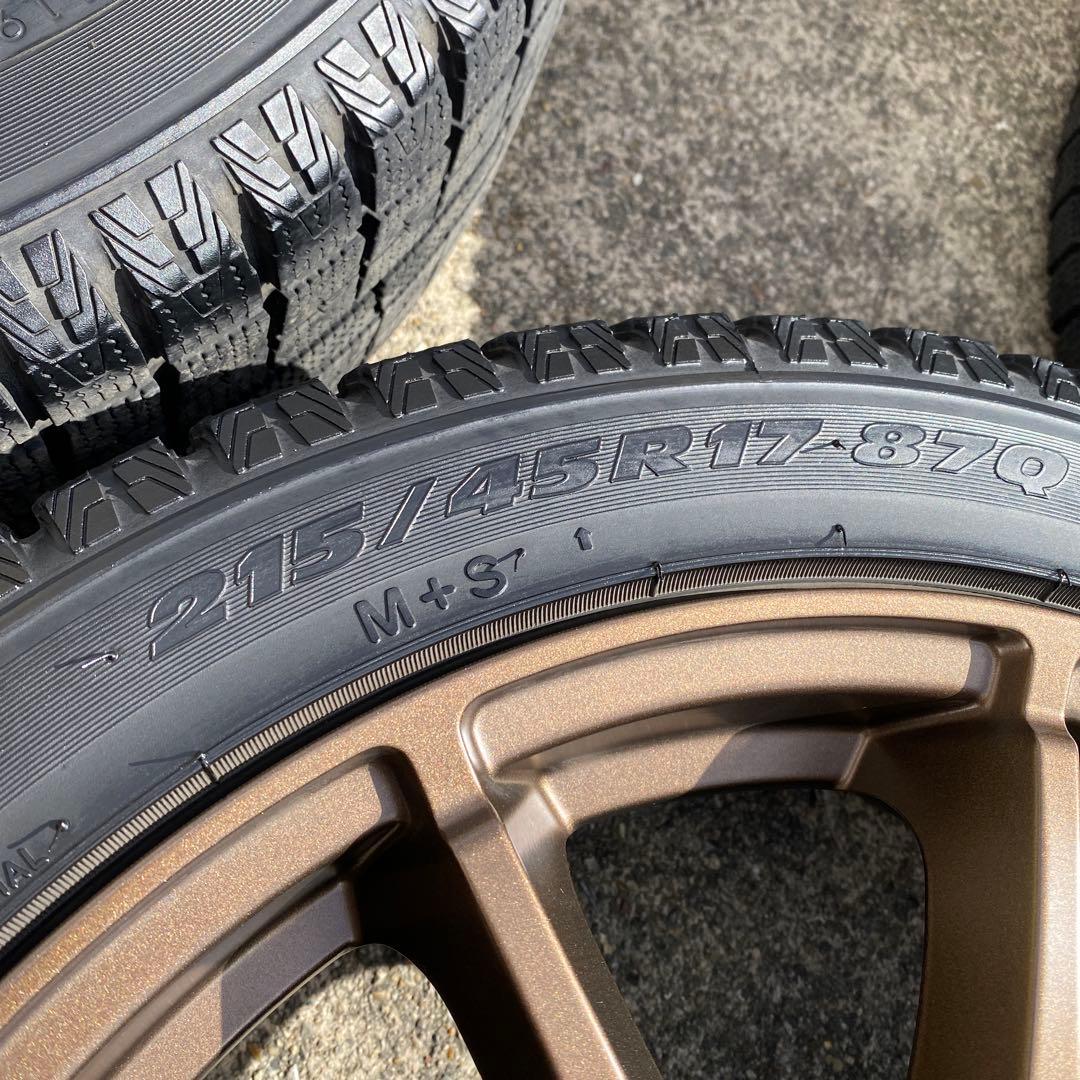 ◇中古溝有りトーヨー215/45R17スタッドレスセット 86、カローラスポーツ