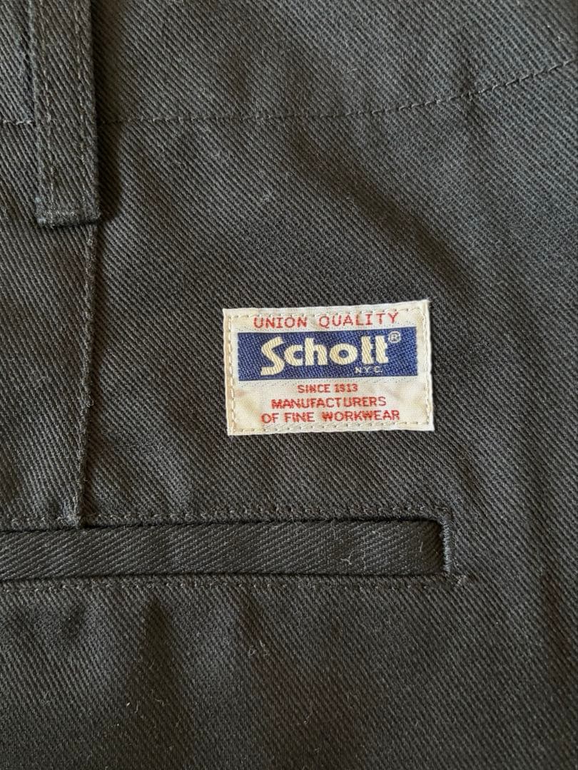 Schott ワークパンツ ブラック XL