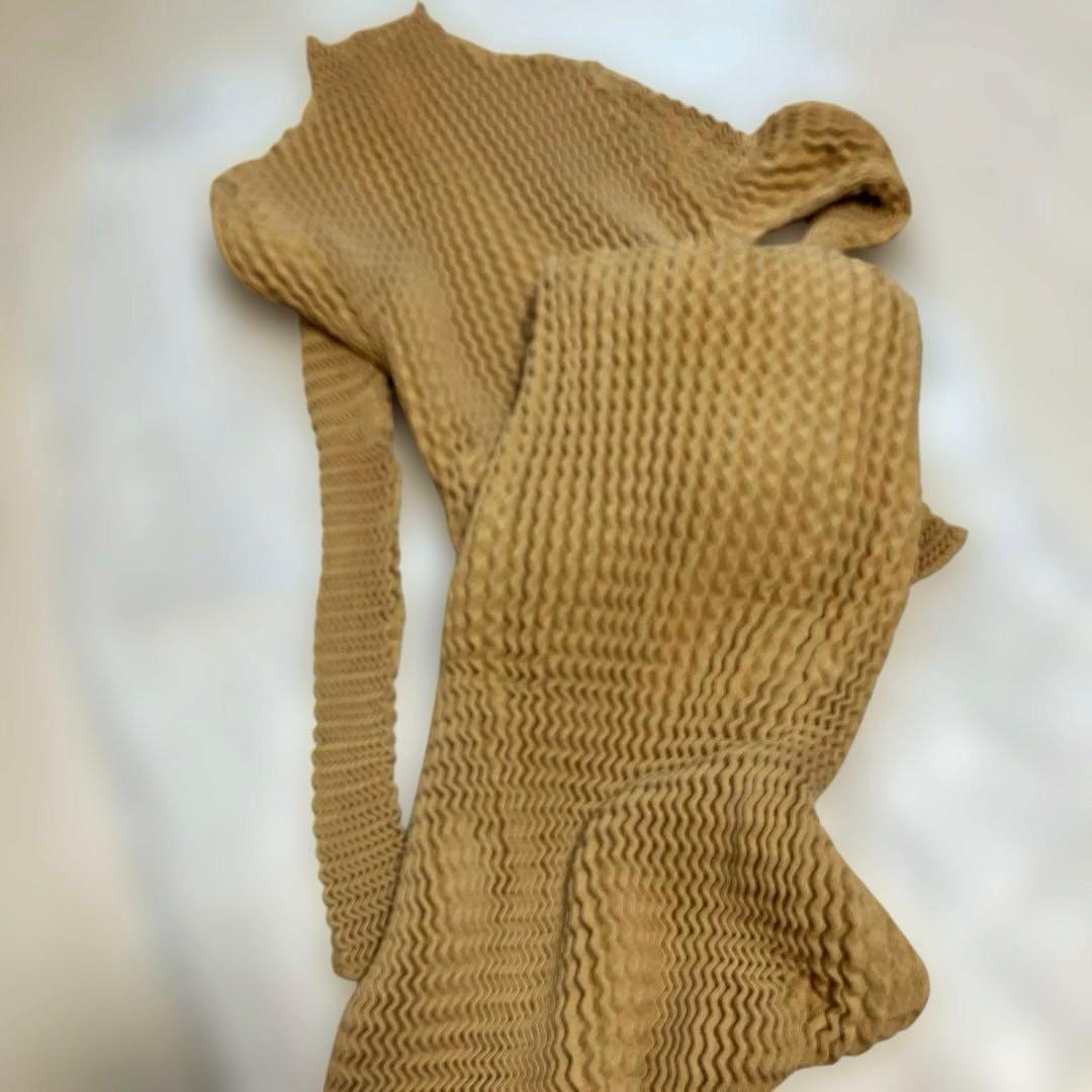 【セール】isseymiyake spongy 長袖ワンピース