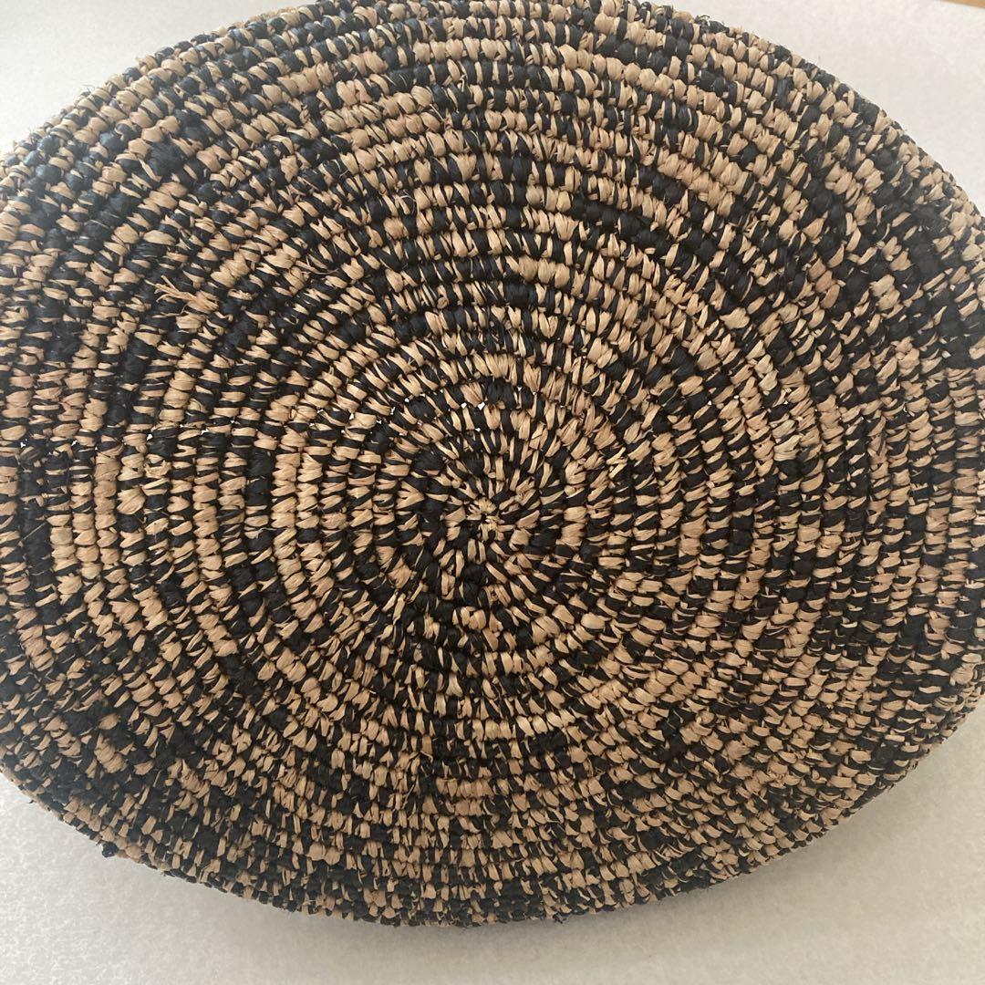 未使用級 サンアルシデ ラフィア カゴバッグ SansArcidet A4大きい