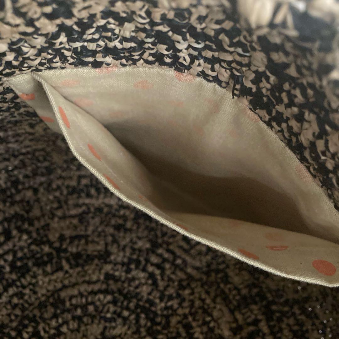 未使用級 サンアルシデ ラフィア カゴバッグ SansArcidet A4大きい