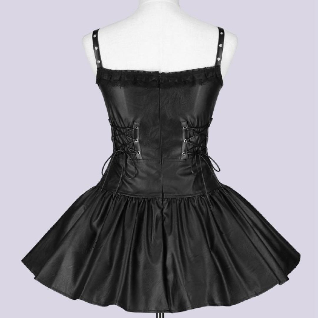 QOOZA IMVAL レザードレス black