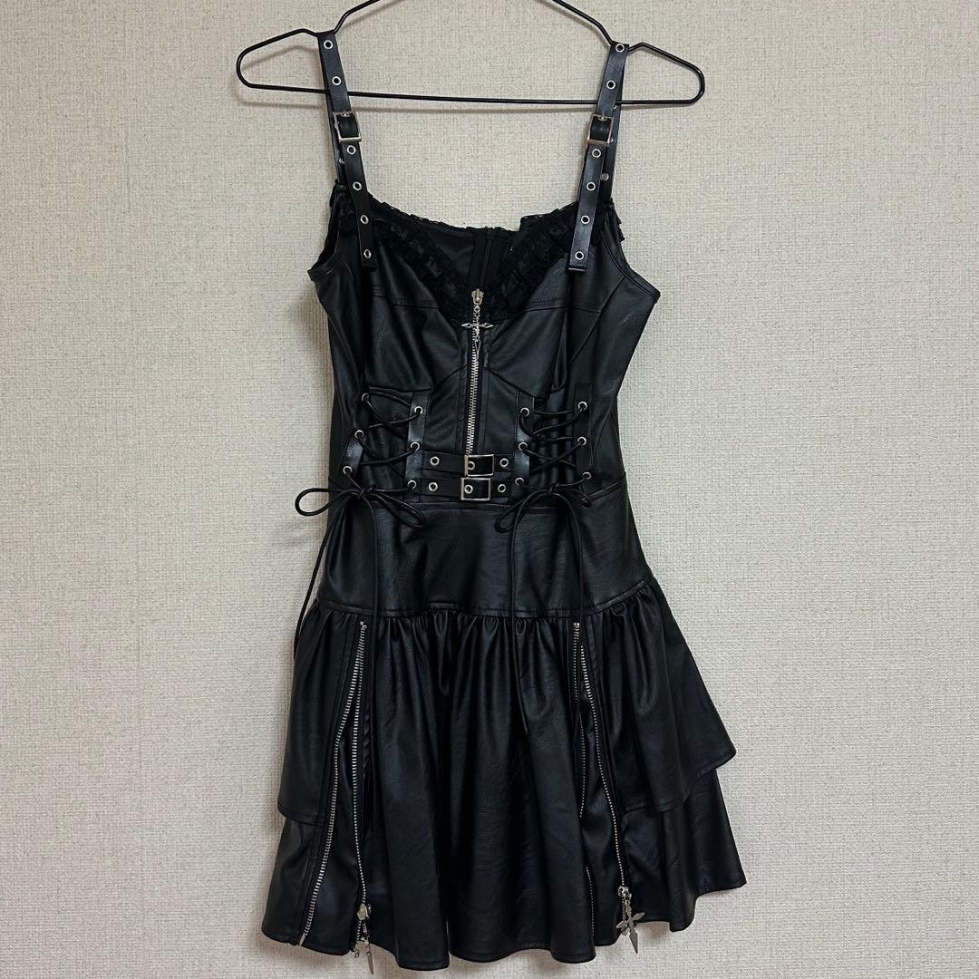 QOOZA IMVAL レザードレス black