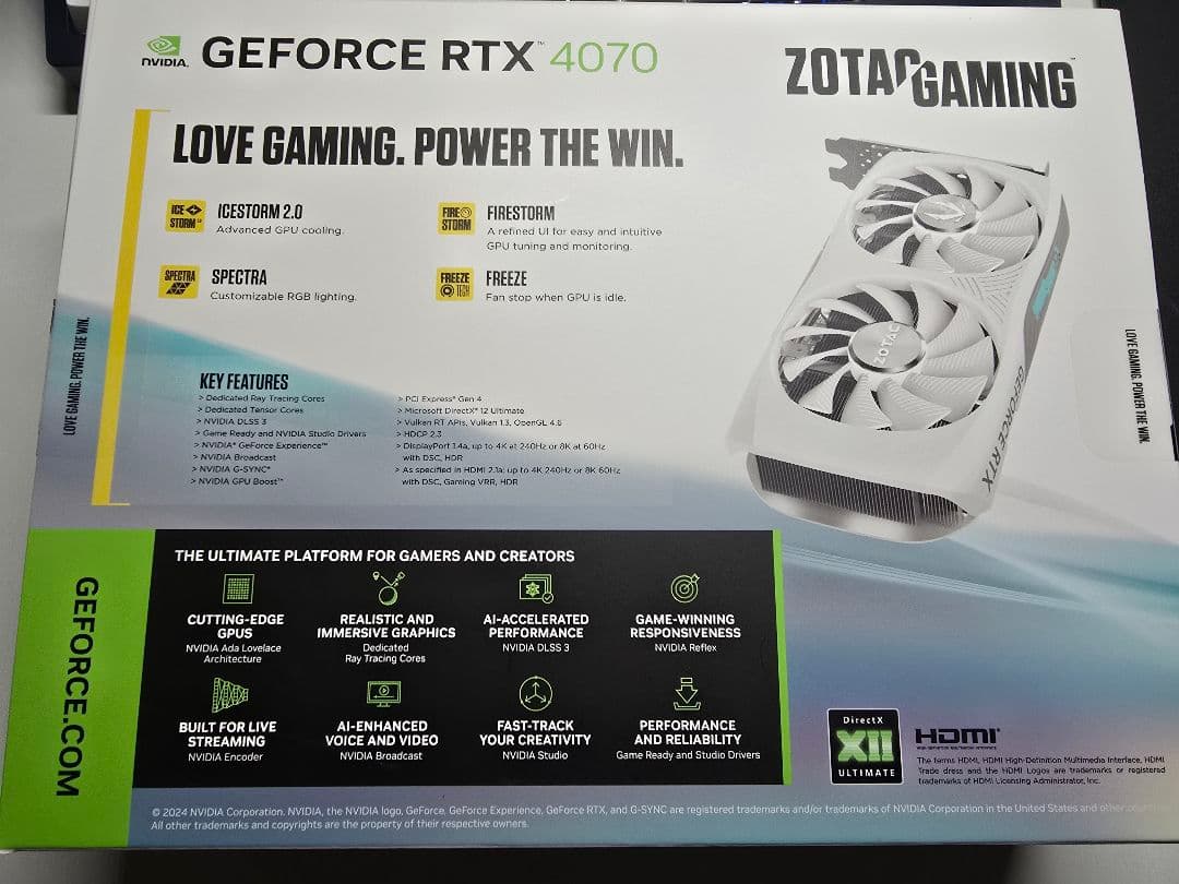 さ*ち様 ZOTAC GAMING RTX 4070 12GB