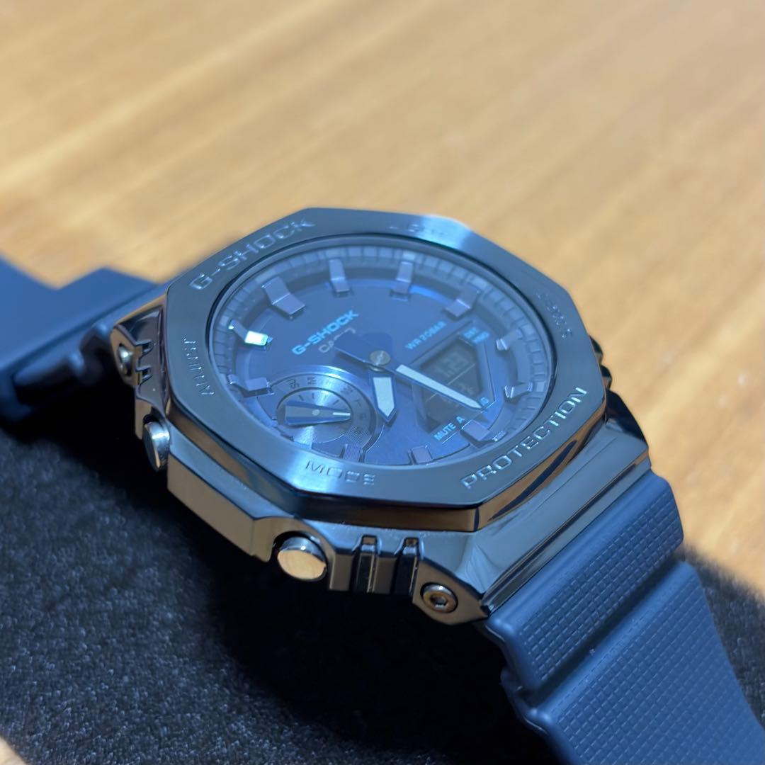 G-SHOCK GM-2100N-2AJF ネイビー カシオーク メタルカバード