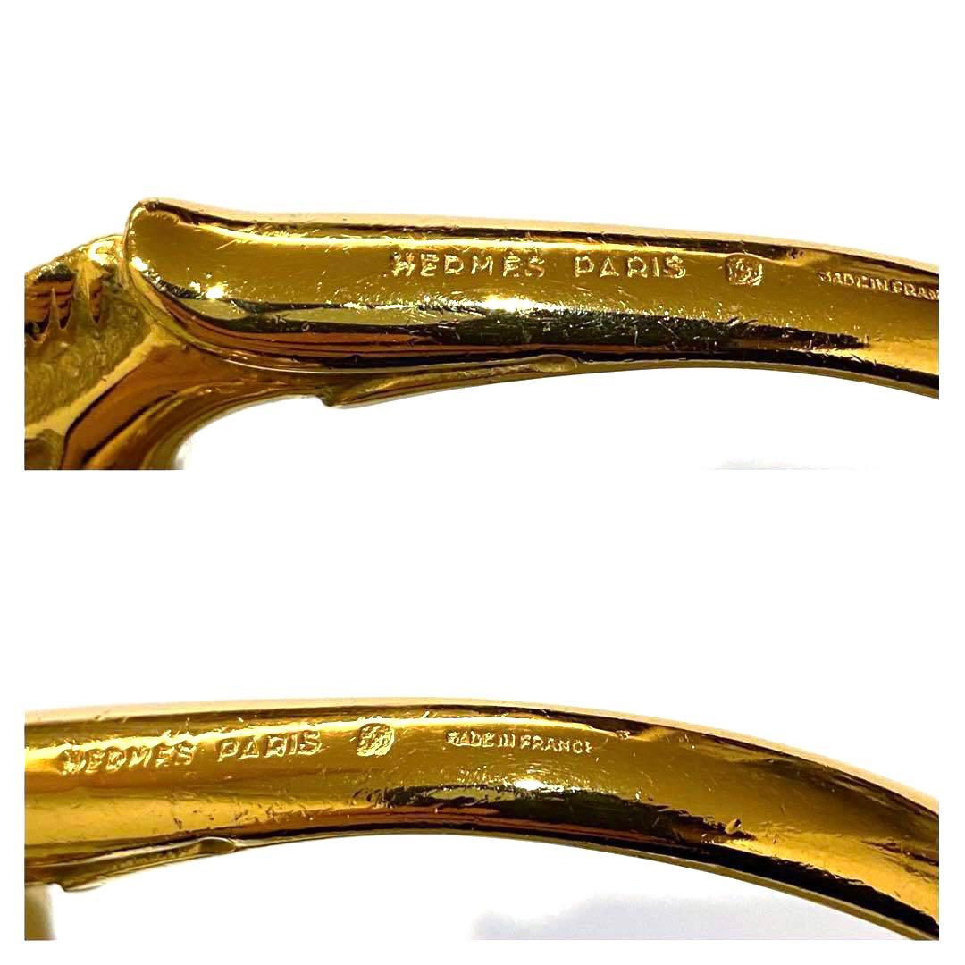 極希少 美品 エルメス シュバルホース ゴールド バングル ブレスレット 最高級