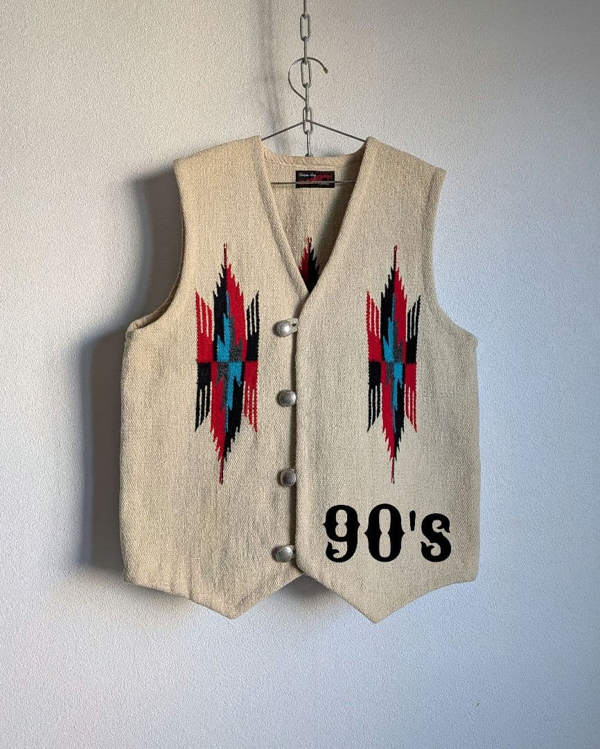 チマヨベスト　ブランケットジャケット　ネイティブ柄　90s　アメカジ　渋カジ