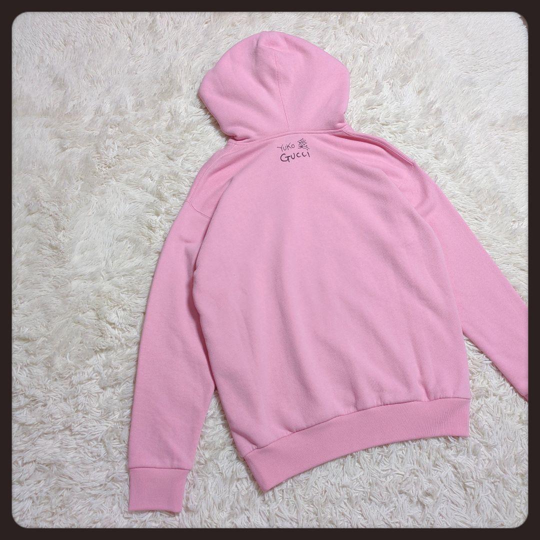 【激レア・美品】GUCCI☆パーカー ヒグチユウココラボ ビジュー ピンク