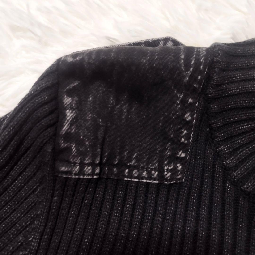 美品　ヒステリックグラマー　HG HEADコマンドリブニットロングワンピース　F