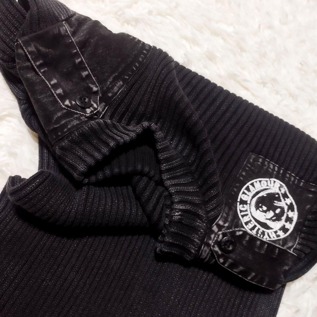 美品　ヒステリックグラマー　HG HEADコマンドリブニットロングワンピース　F