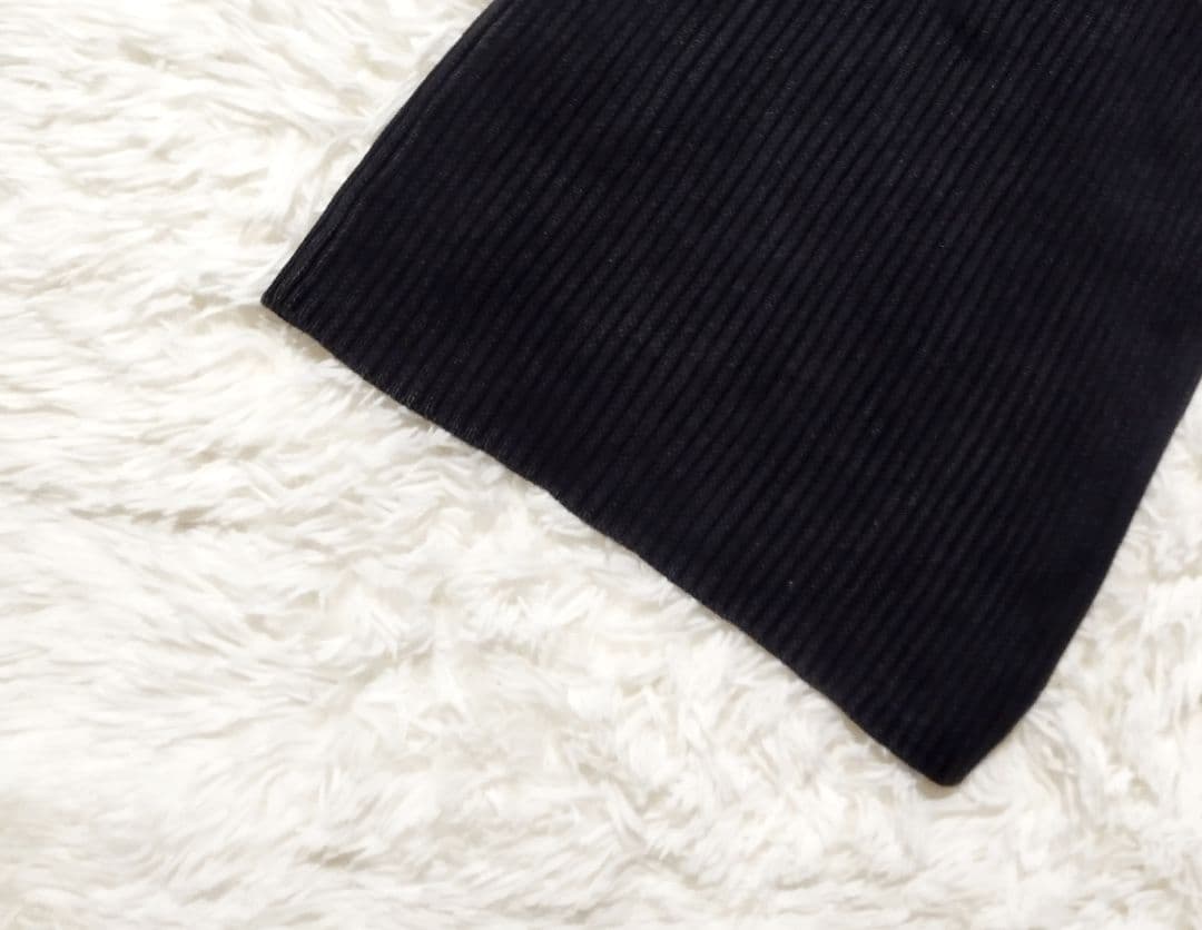 美品　ヒステリックグラマー　HG HEADコマンドリブニットロングワンピース　F