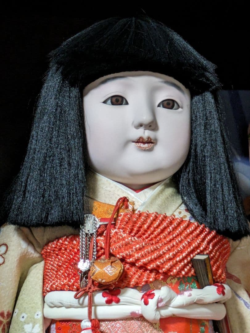 松乾斎東光作　市松人形　42センチ銀座かぶきや