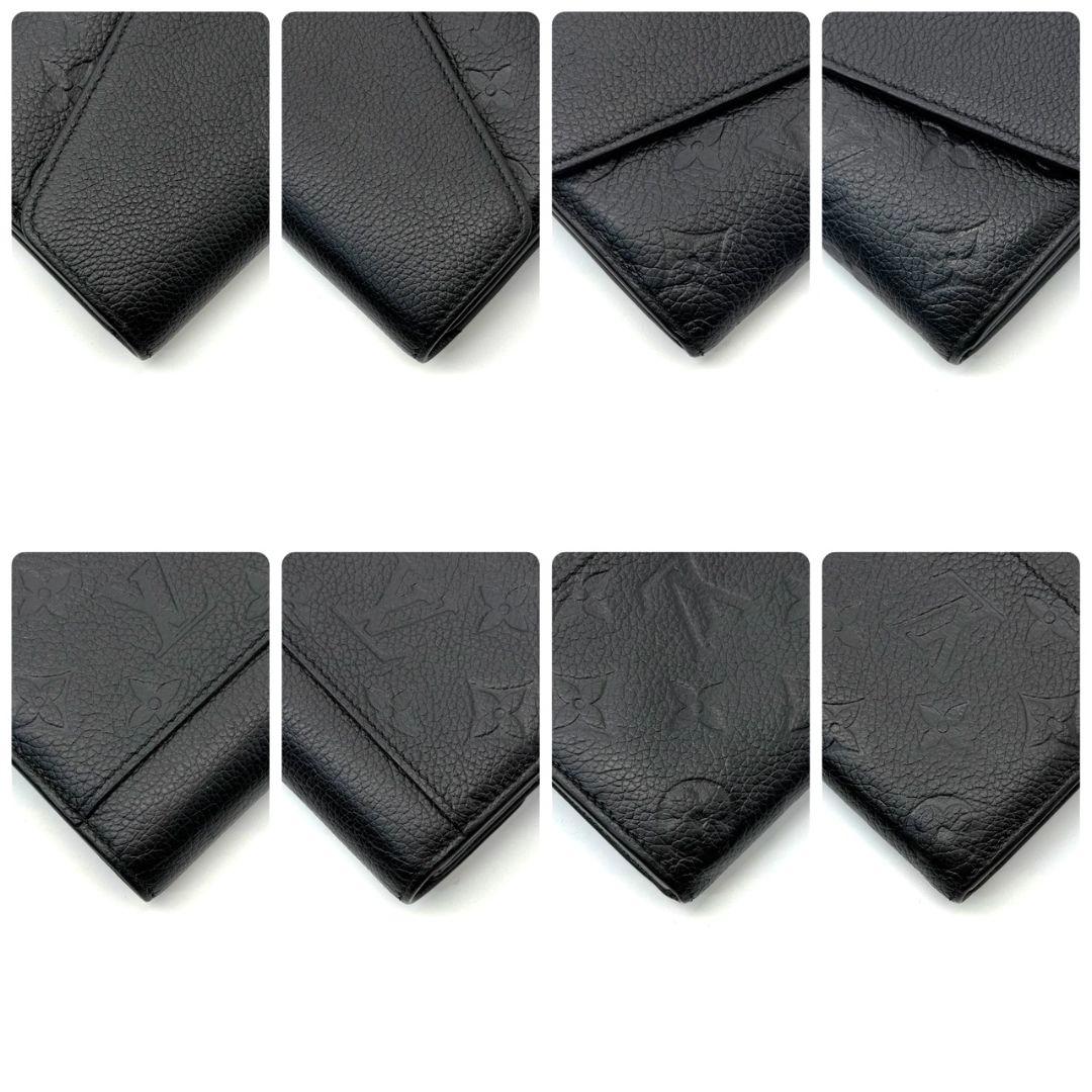 美品 ルイヴィトン モノグラムアンプラント ポルトフォイユ サラ 財布 黒