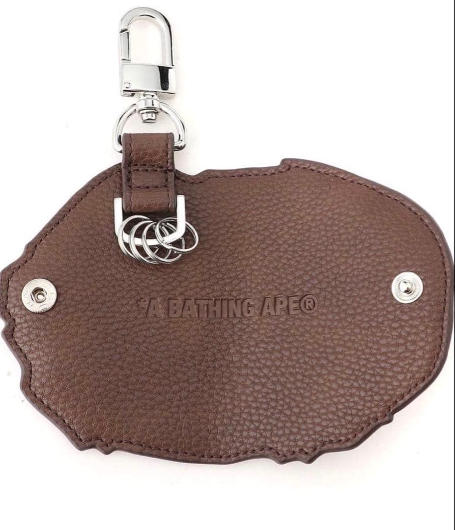 A BATHING APE ブラウン レザー キーケース