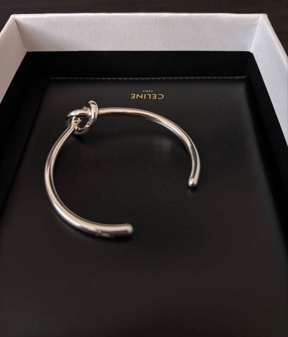 CELINE ノットバングル_シルバー