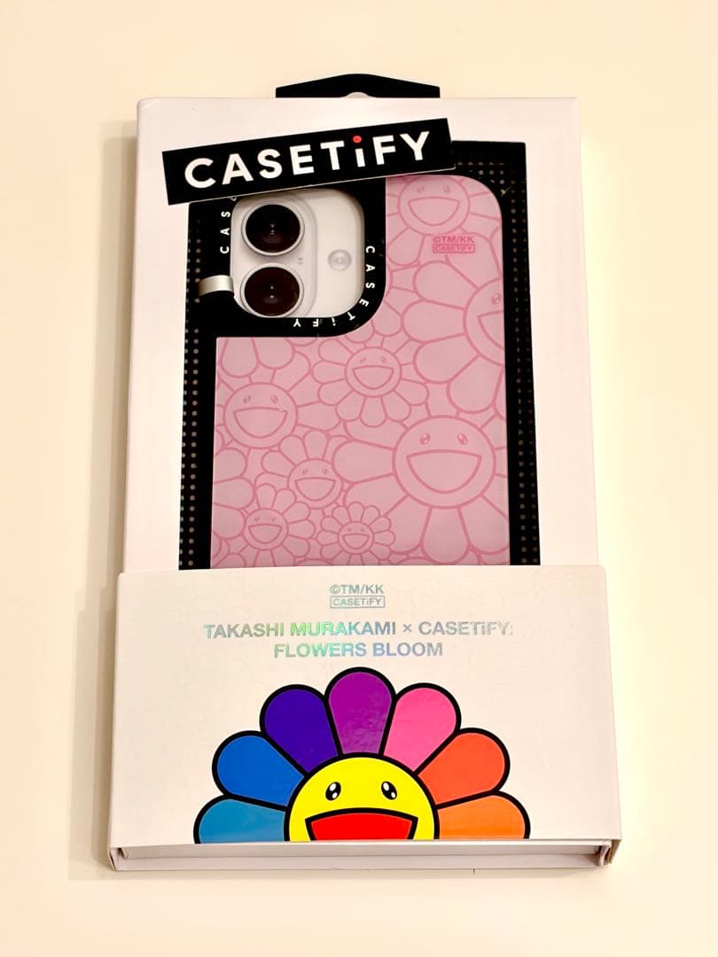 CASETiFY 村上隆コラボ iPhone17用スマホケース ピンク