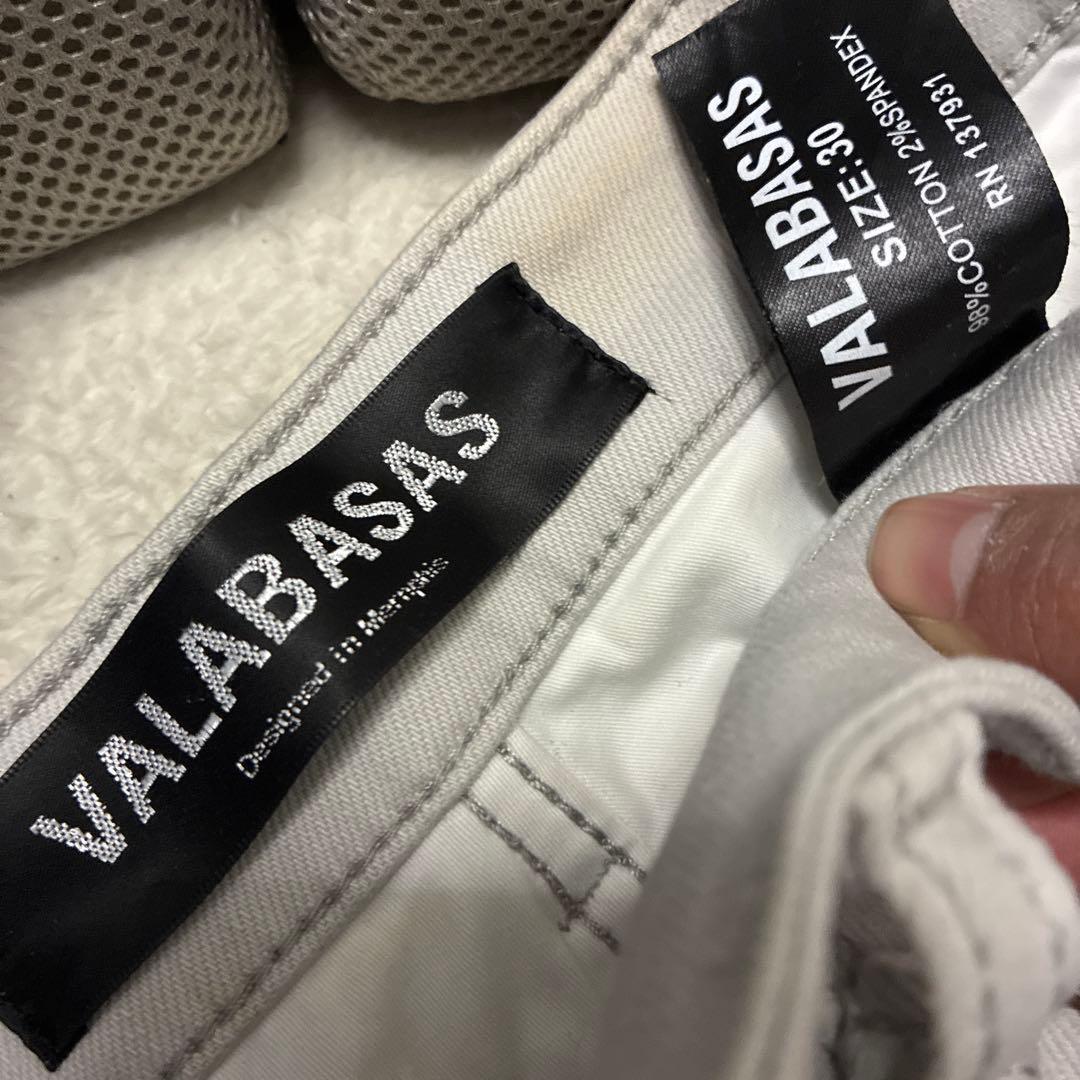 valabasas フレア デニム 30 白