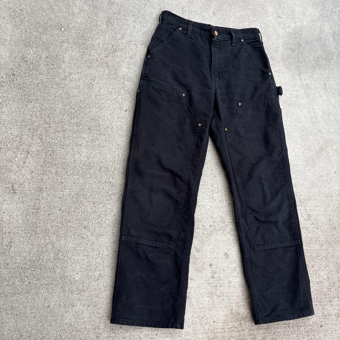 USA製カーハート ダブルニー ペインターパンツ 黒 B01