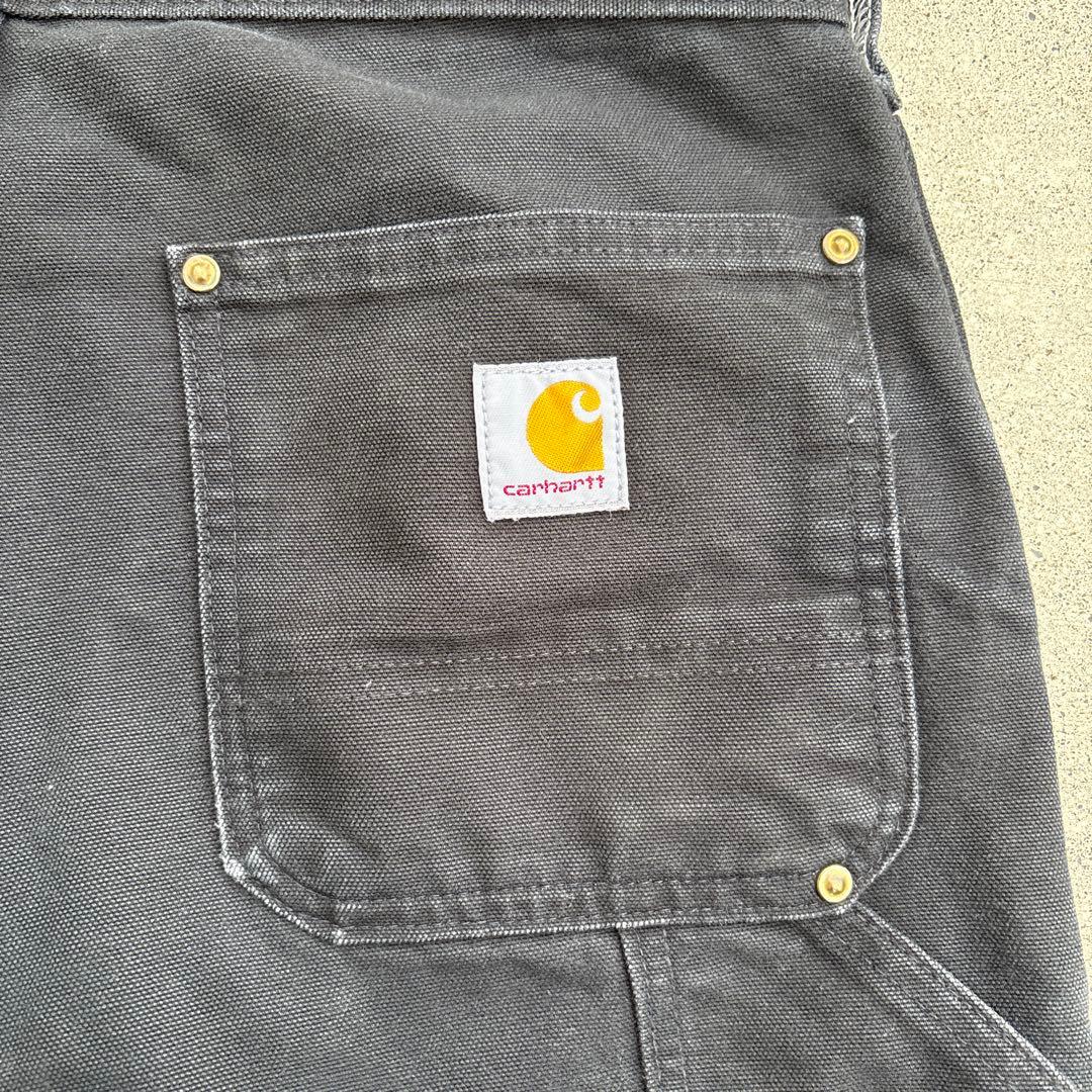 USA製カーハート ダブルニー ペインターパンツ 黒 B01